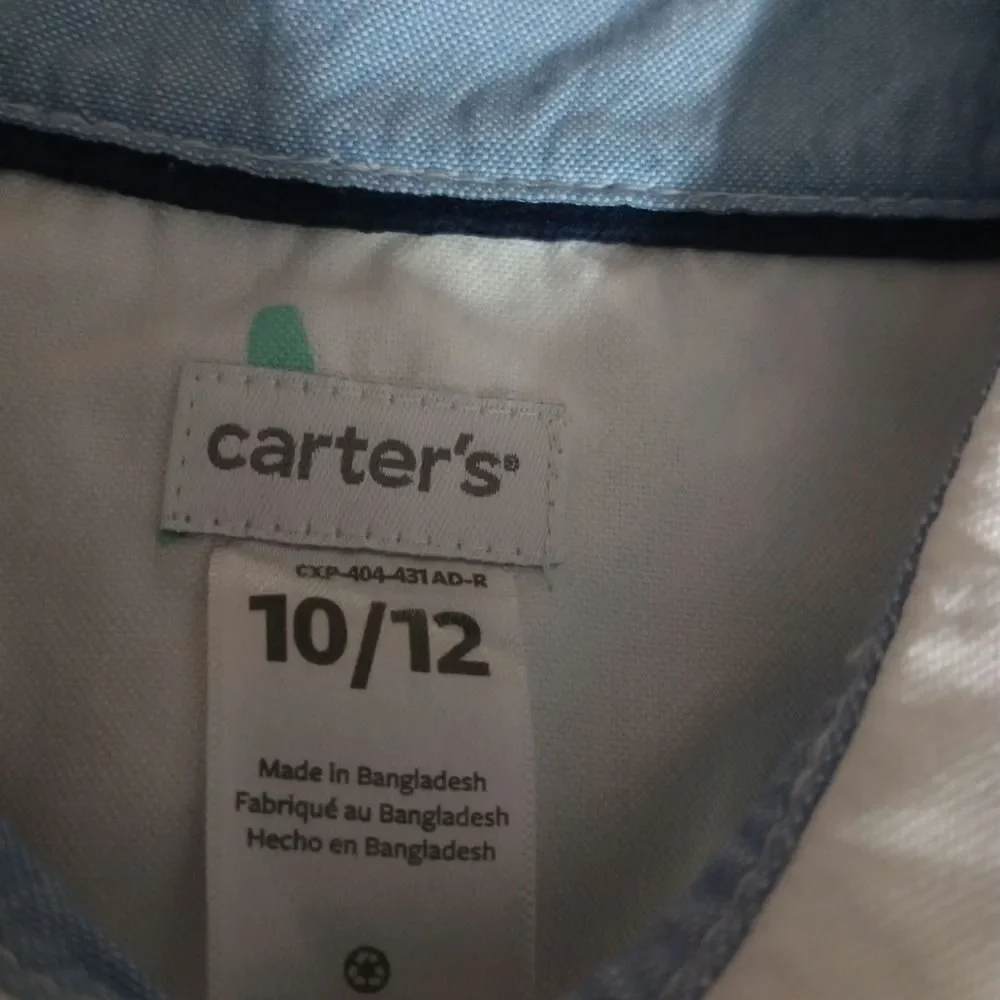 Carter's Shirt Pants Outfit 10‎ 12 sailing